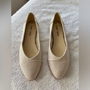 TOMS Beige Canvas Slip-Ons